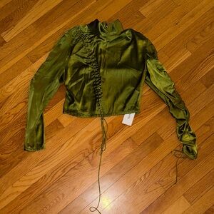 Priscavera Green Top Sz. M